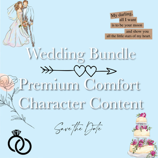 comfort character wedding themed bundle