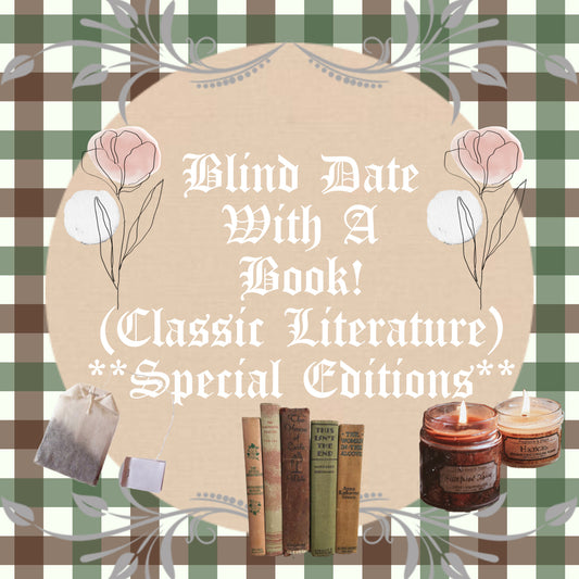 blind date with a book, classics themed, special edition from your comfort character