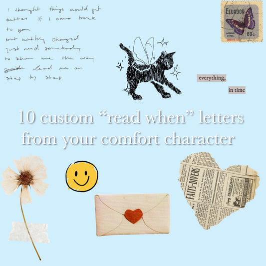10 Personalized “Read When” Comfort Character Letters